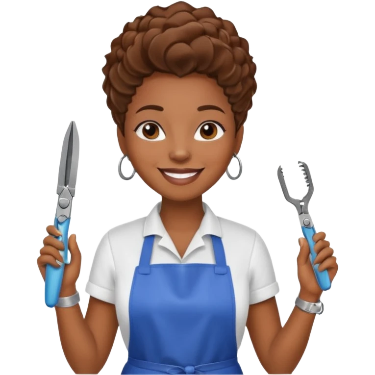 Pet Grooming Stylist black woman  emoji