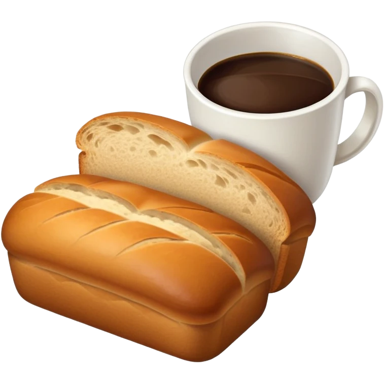 Pan con café  emoji