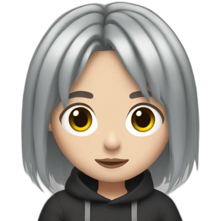 Billie eilish grey hair emoji