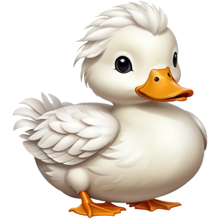 A duck with a self-roll emoji