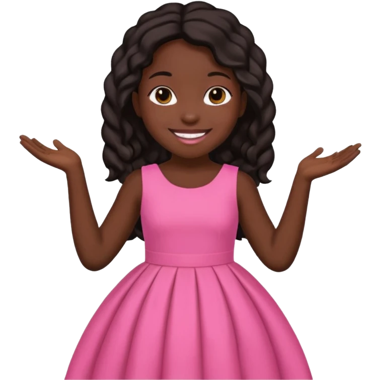 Black Christian girly girl emoji