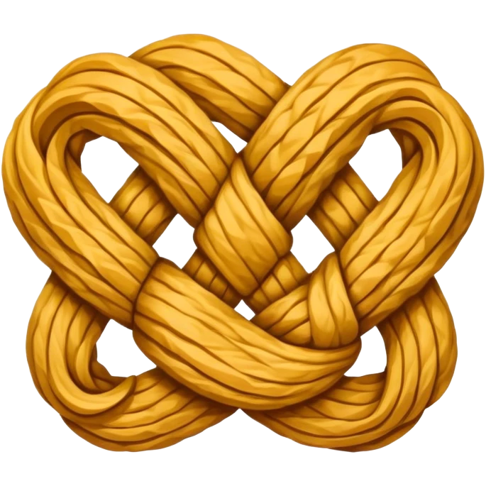 the letter "Y" as a knot emoji