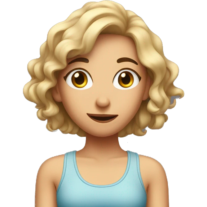 dizzy girl in tank top emoji