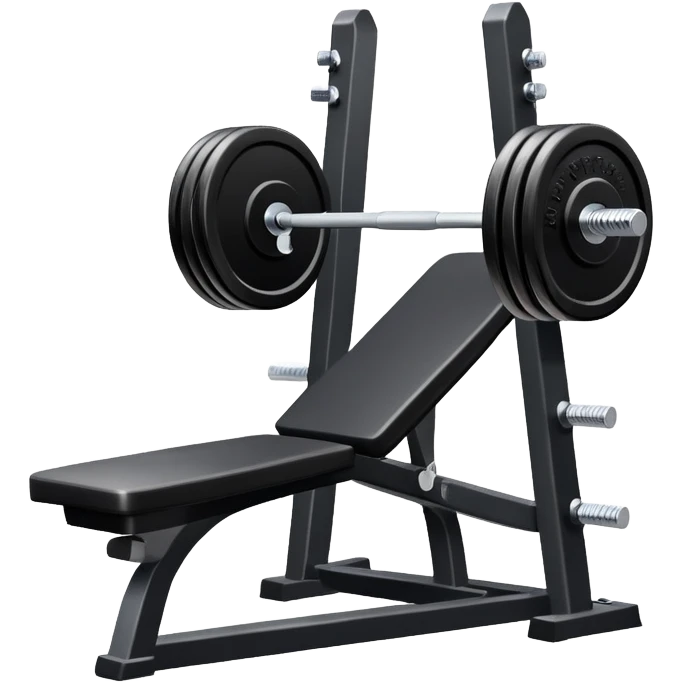 Gym training equipment with one-hour timer, dumbbell and weight plate emoji