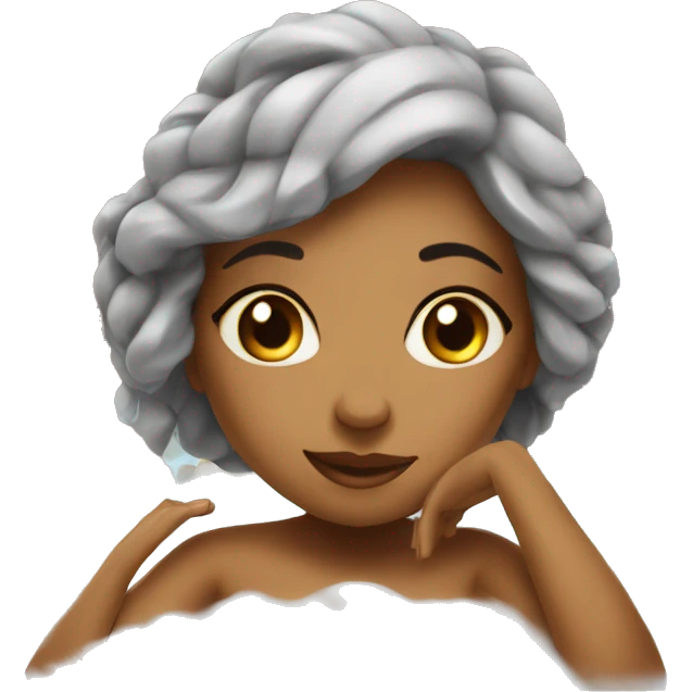 Girl in a spa centar emoji