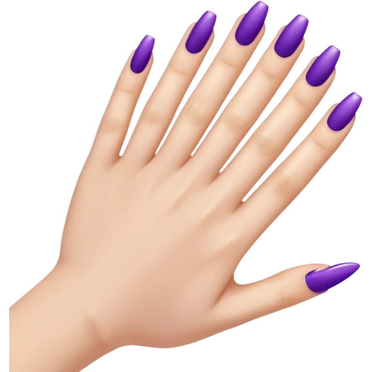 Purple manicure emoji