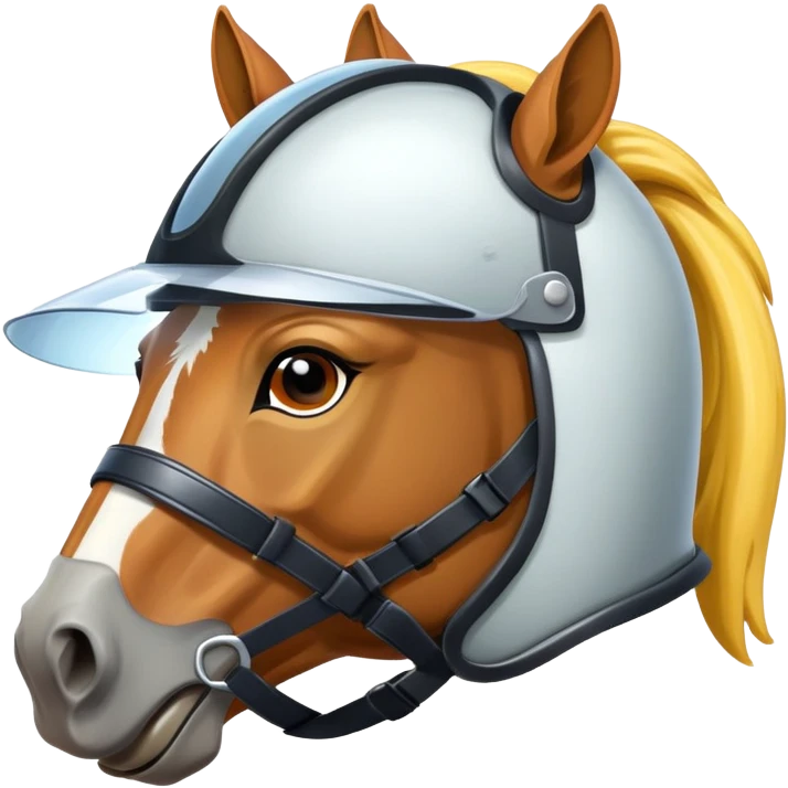horse with helmet emoji