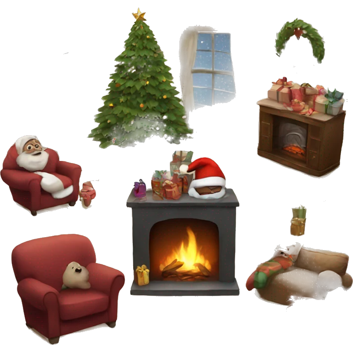 cosy christmas things emoji