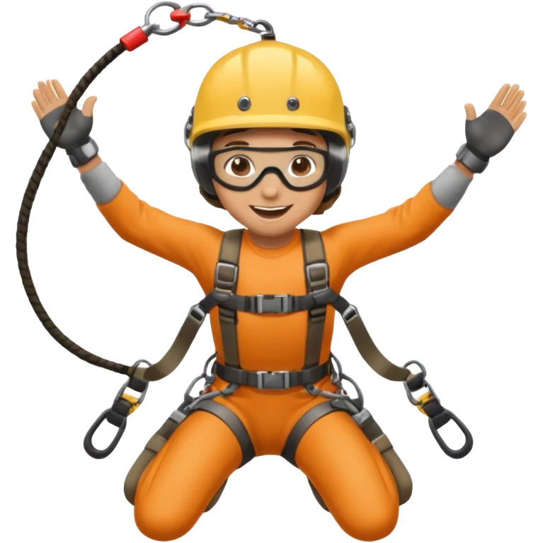 extreme sports lover face bungee jumping emoji