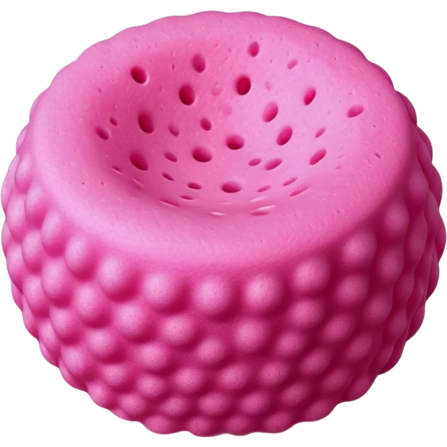 round pink sponge emoji