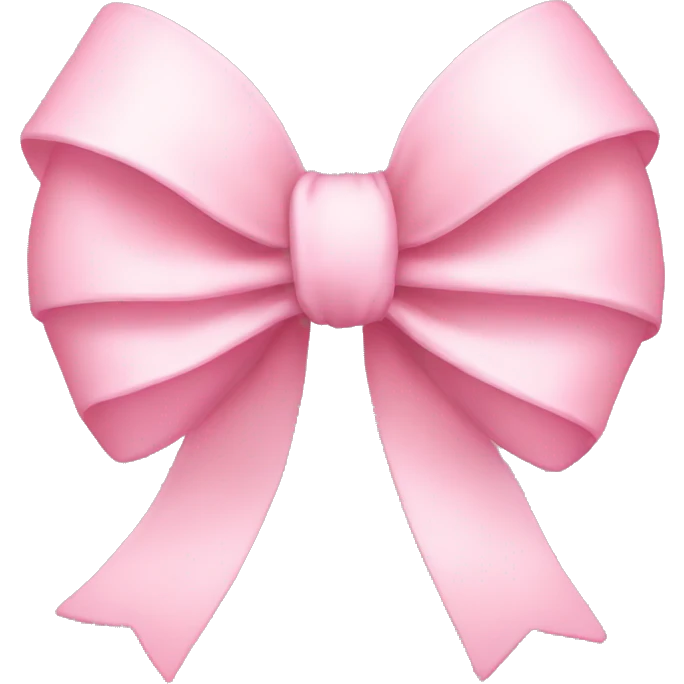 light pink bow  emoji
