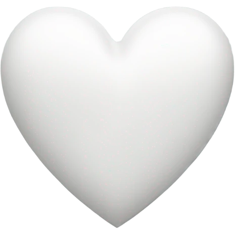 White heart  emoji