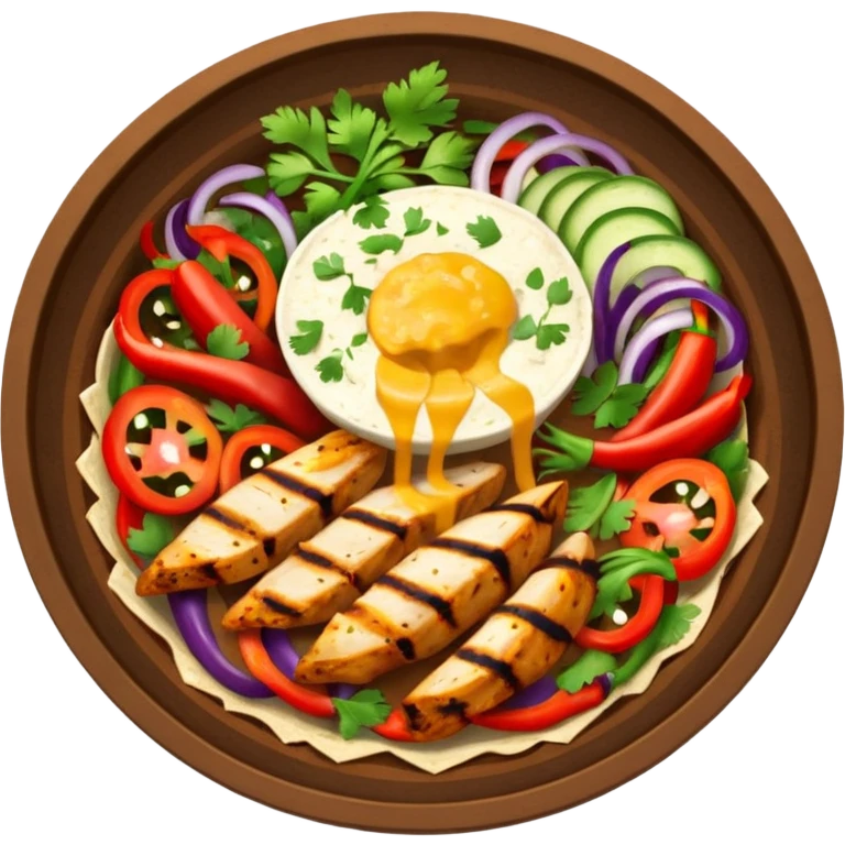spicy chicken fajita bowl emoji