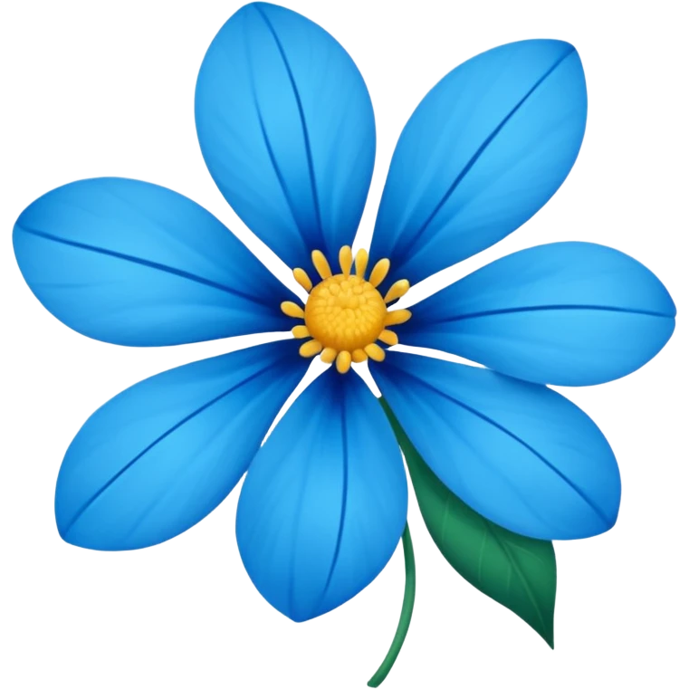 fiore blu emoji