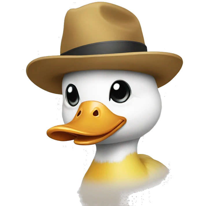 duck with hat emoji