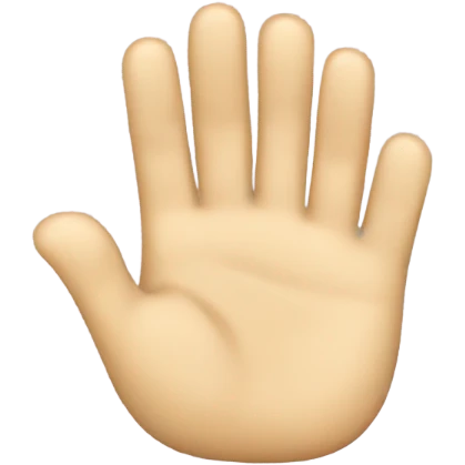 One hand clapping itself with too many fingers emoji