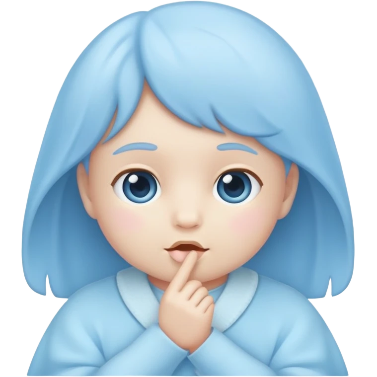 Baby blue asthetic emoji