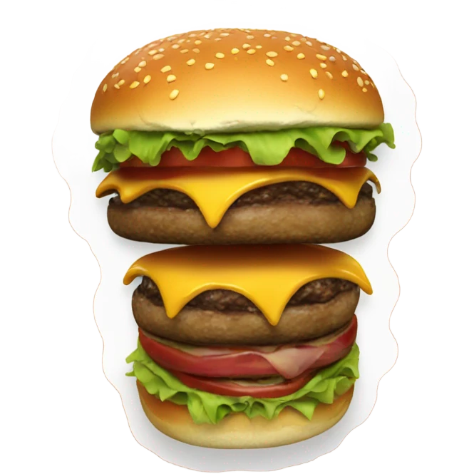 Evil burger emoji