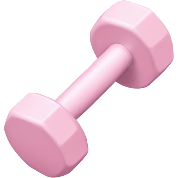 pale pink dumbell emoji