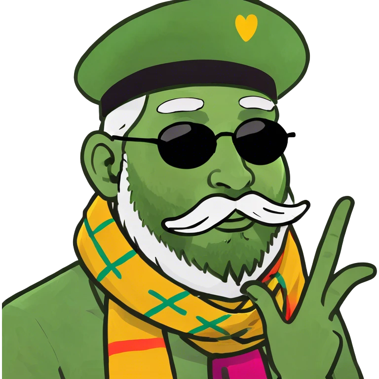 Bearded man blowing a kiss emoji