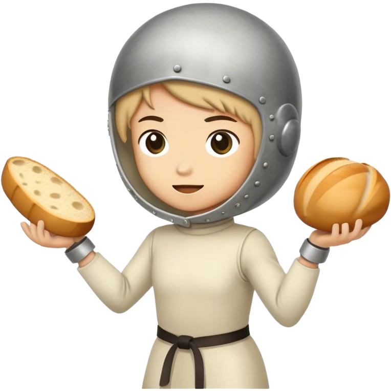🤺 this emoji but instead of a sword it’s bread 🥖  emoji