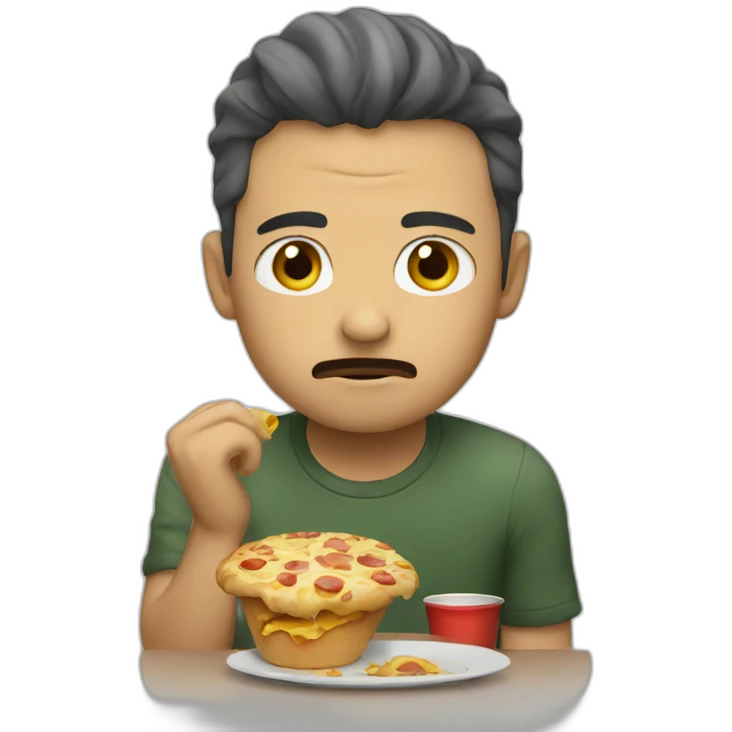 Eat alone emoji