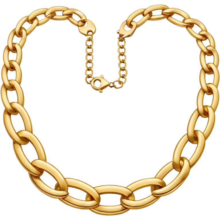 Gold necklace chain emoji