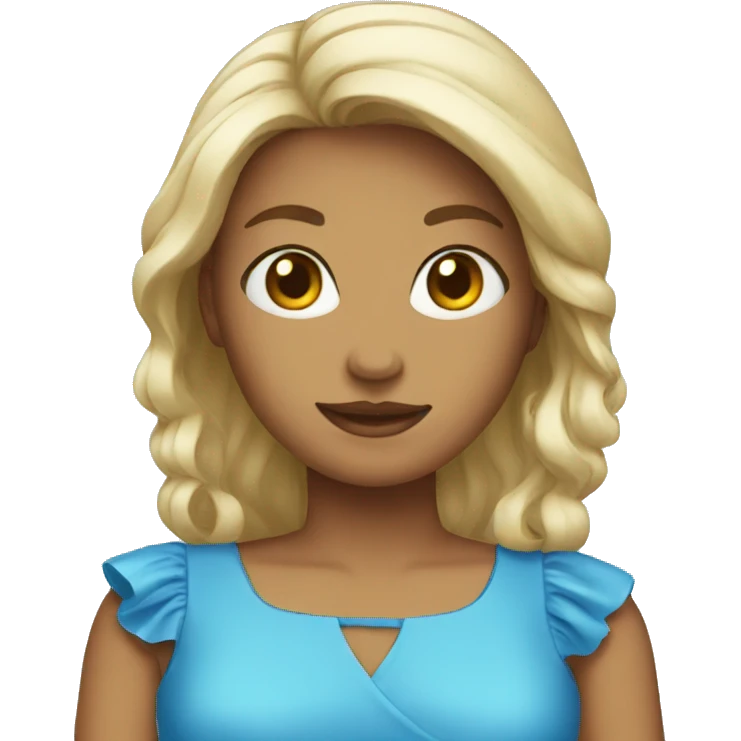 blue dress emoji