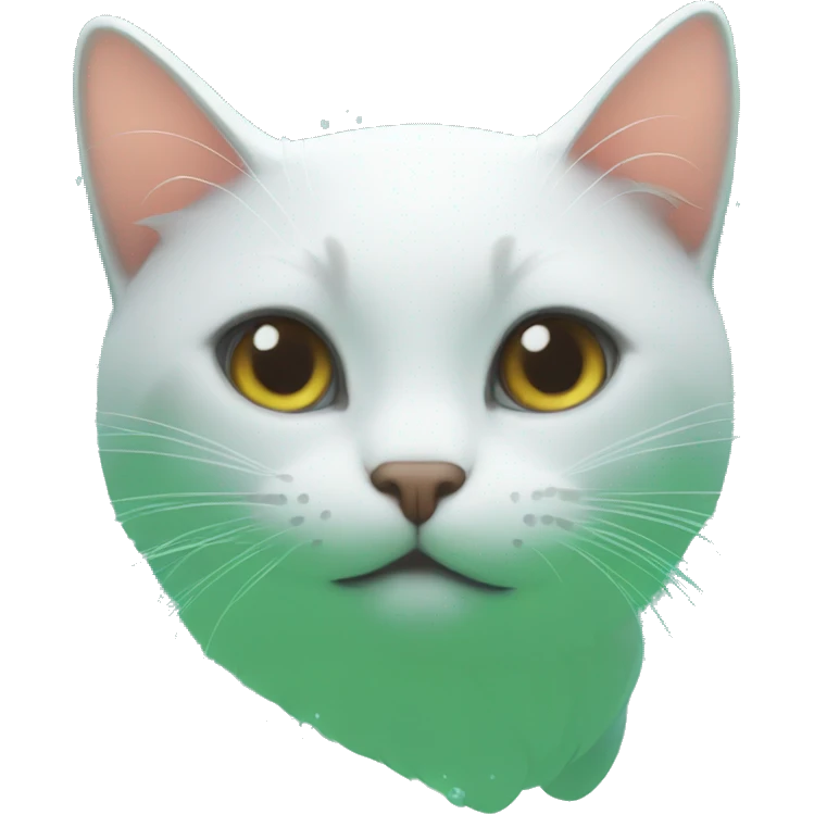 cat swimming in poil emoji