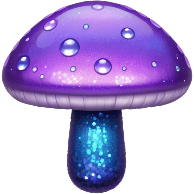 glitter purple mushroom emoji