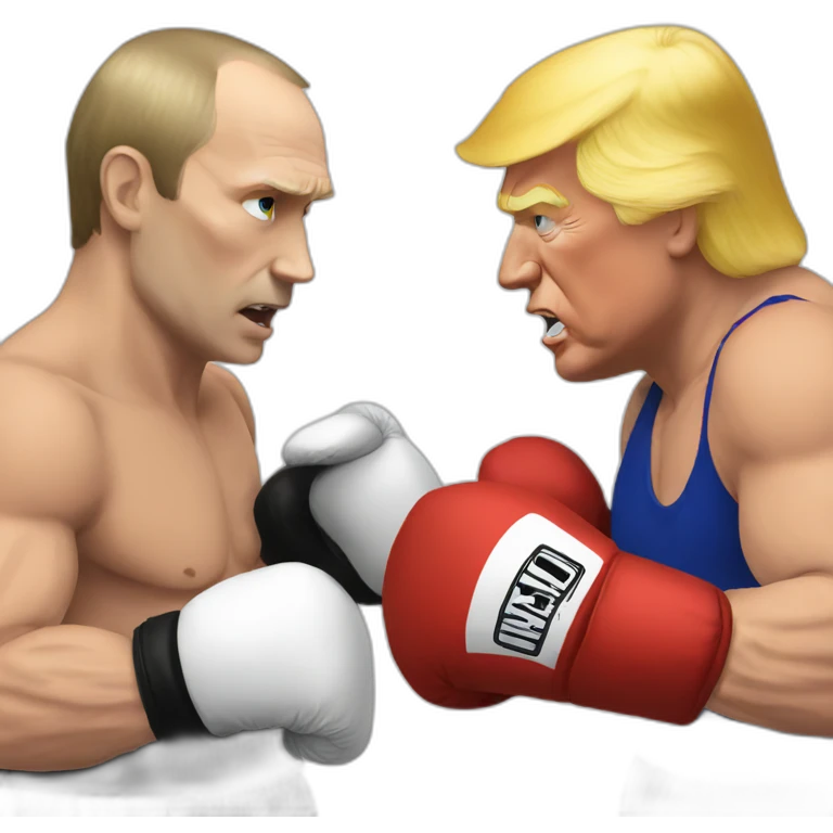 Putin boxing trump emoji