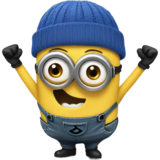 minion cheering change for change emoji