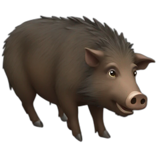 male boar emoji