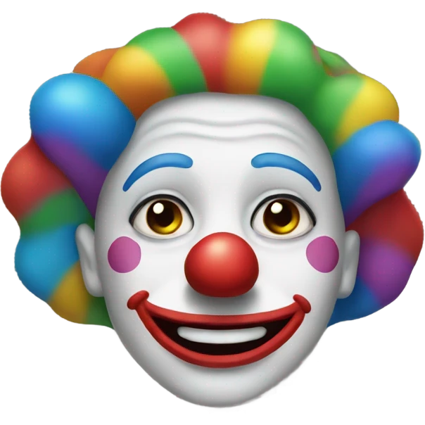 rainbow clown emoji