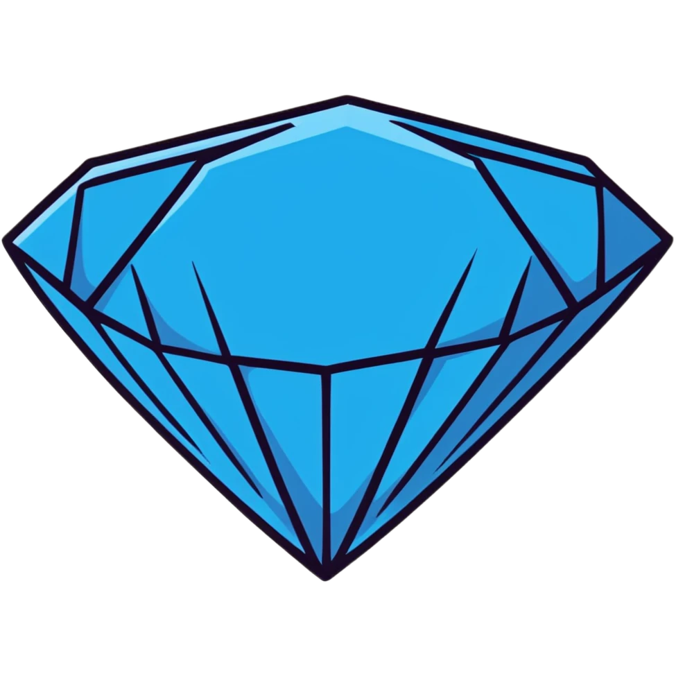 blue diamond emoji