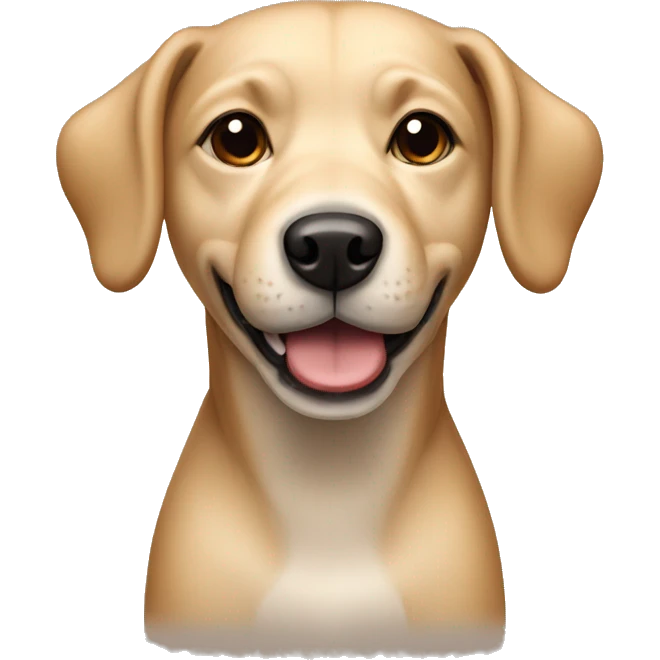 beige crossbreed dog emoji