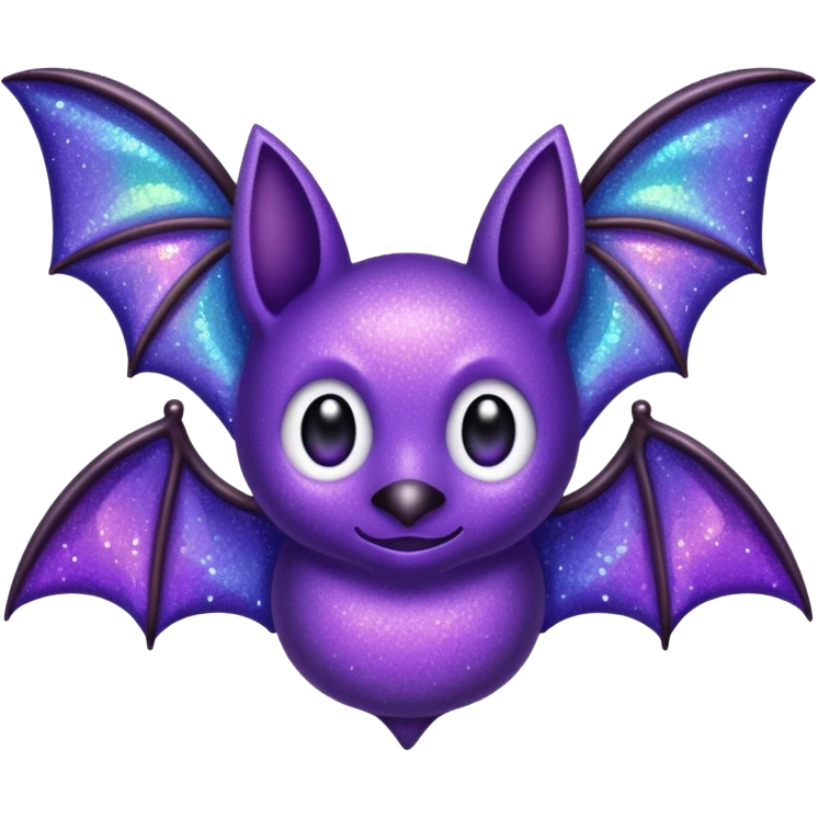 glitter purple bat emoji