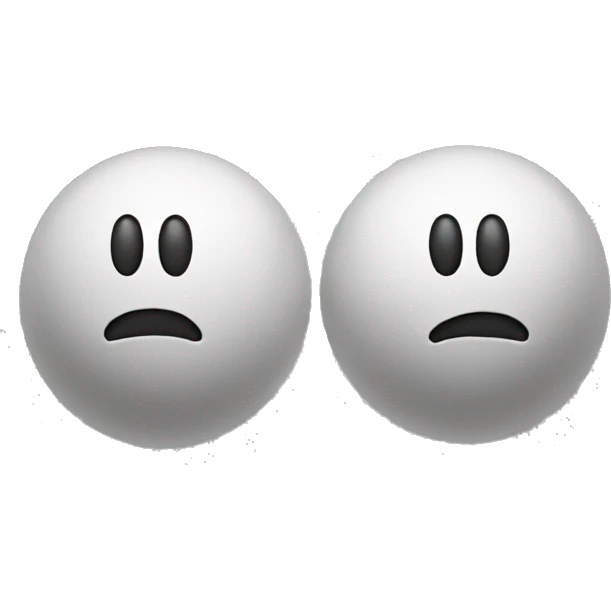Two balls emoji