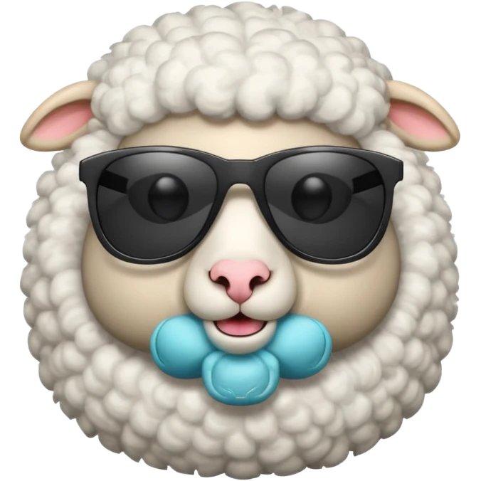  sheep with sunglasses emoji