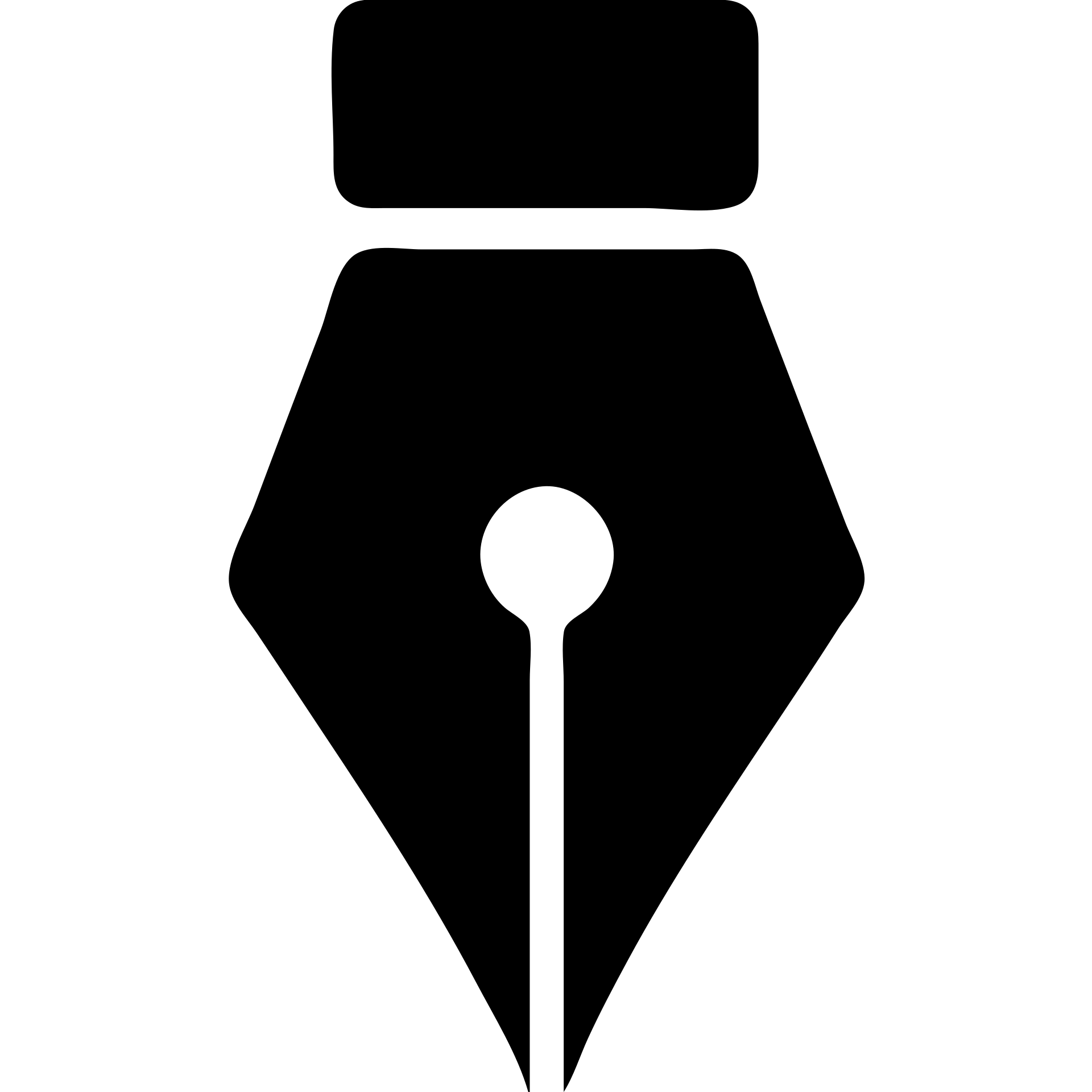 A tip of a pen emoji
