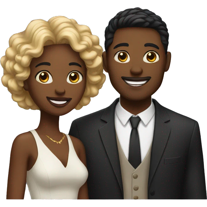 black couple emoji