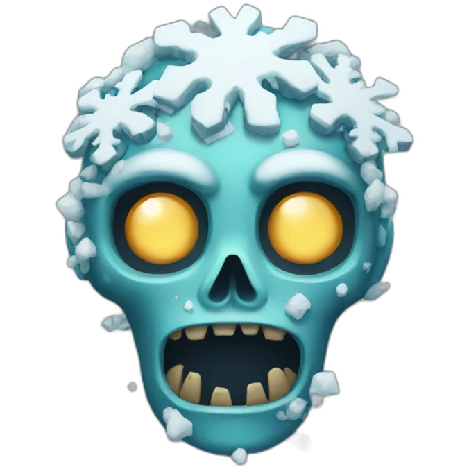 Snowflake-zombie emoji