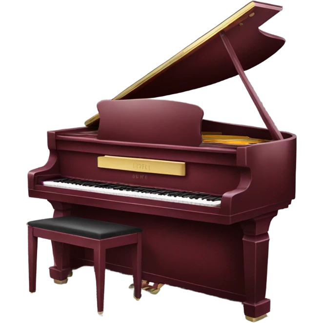 Piano burgundy emoji