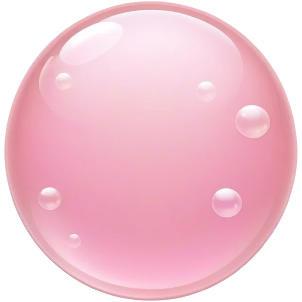 Light pink bubbles emoji