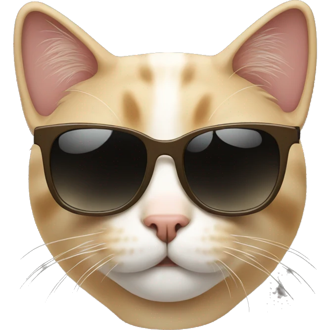 Cat with sunglasses emoji