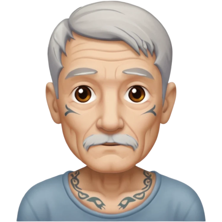 old man with tattoos emoji