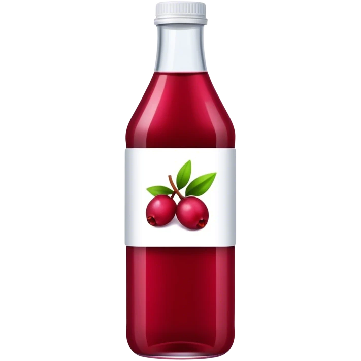 Bottle cranberry juice emoji