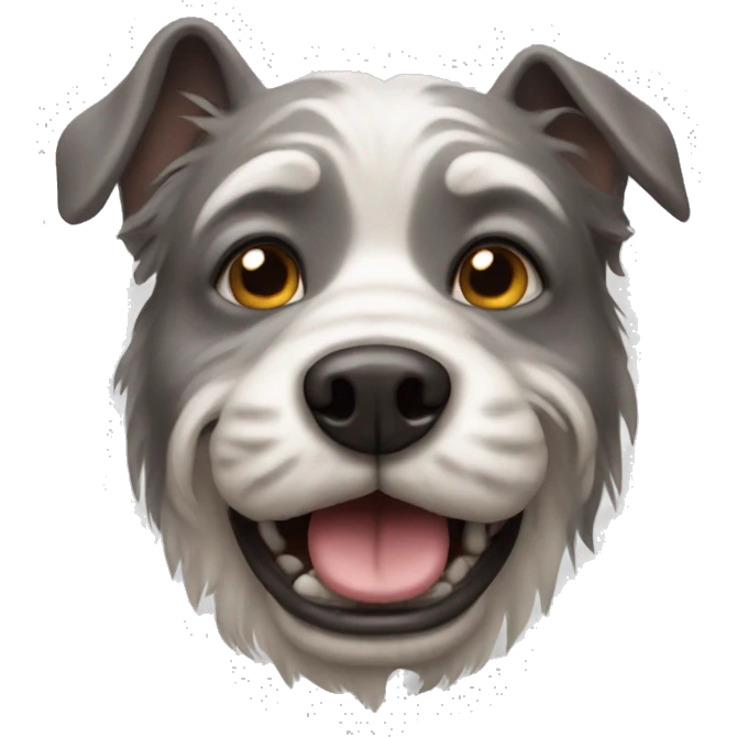 old ugly dog emoji