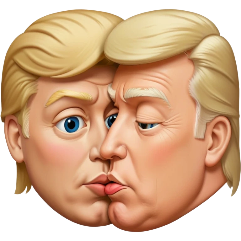 Donald trump kissing h emoji