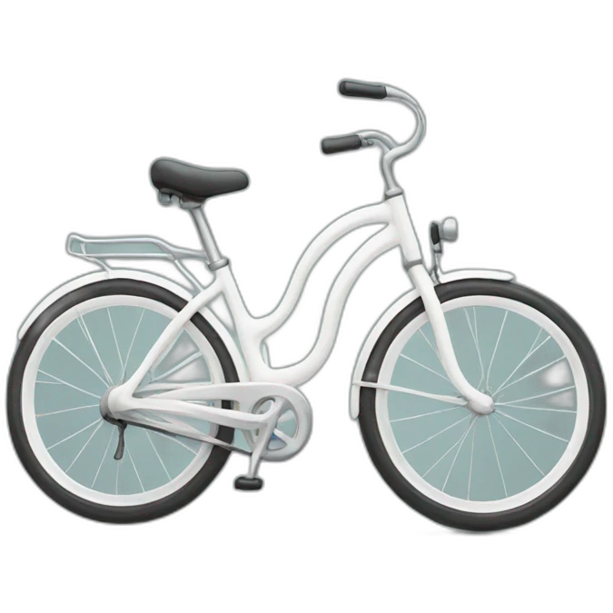 White bicycle emoji